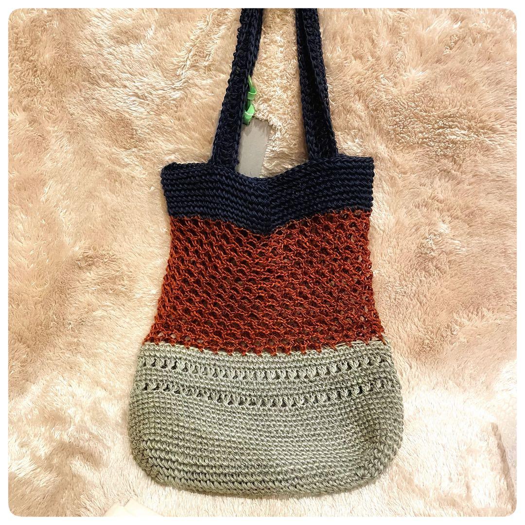 未使用品✨　マルニ　フィケ　クロシェ　トートバッグ かごバッグ　MARNI