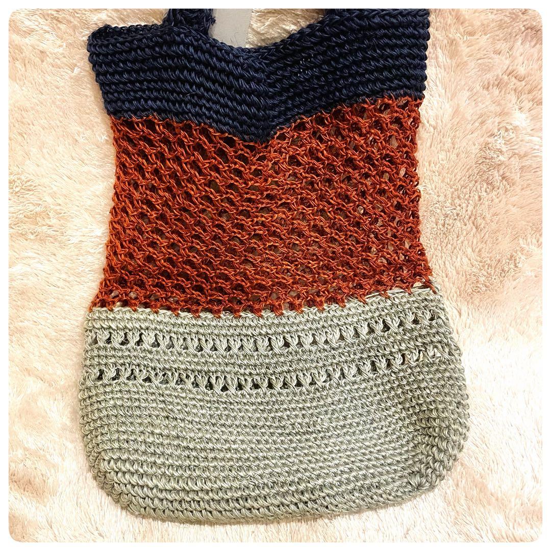 未使用品✨　マルニ　フィケ　クロシェ　トートバッグ かごバッグ　MARNI