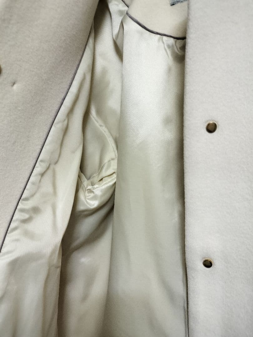 SENTDALE WOOL セントデールウール ノーカラー ミドル コート