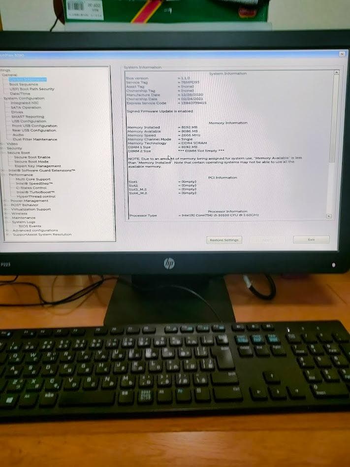 Dell Optiplex 3080 (難あり）中古3
