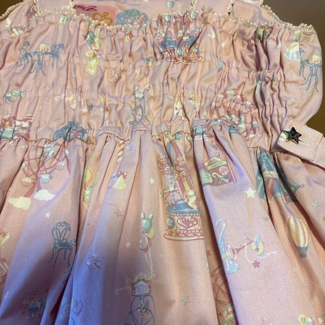 Angelic Prettyリボン付きジャンパースカート