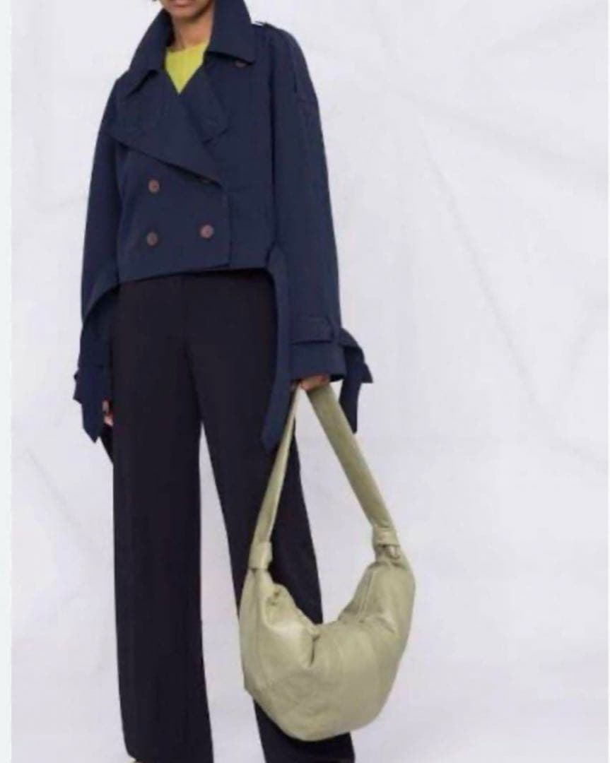 Acne Studios ネイビー クロップドトレンチコート