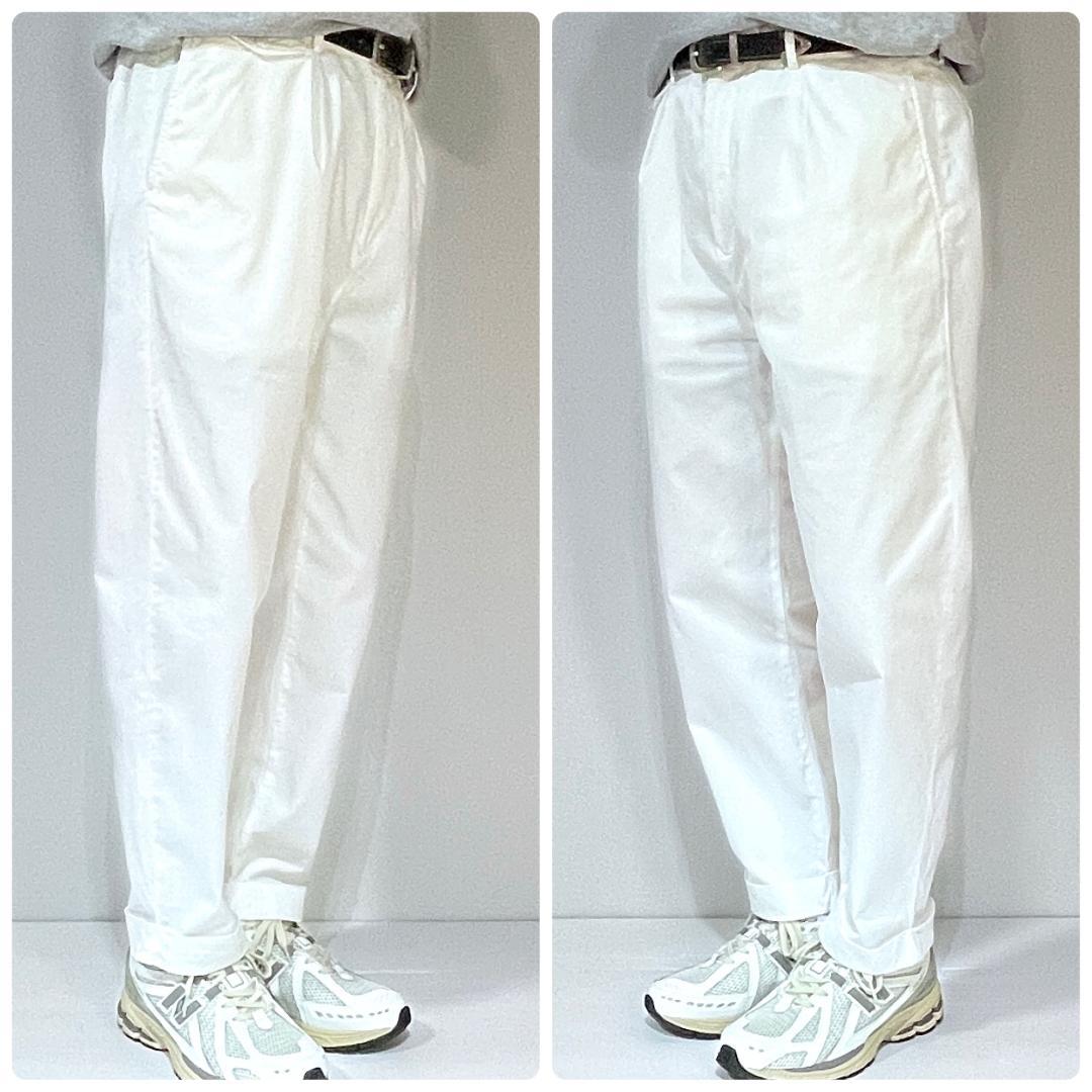 ポロラルフローレン W34 L30 ワンタック チノパン ホワイト WYNTON