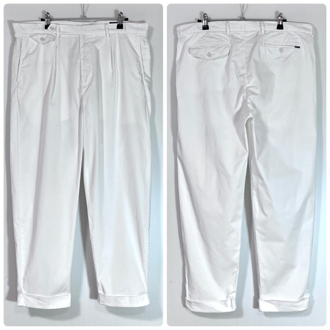 ポロラルフローレン W34 L30 ワンタック チノパン ホワイト WYNTON