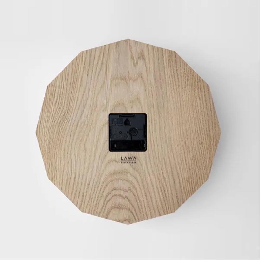 【美品】LAWA DELTA CLOCK オークホワイト
