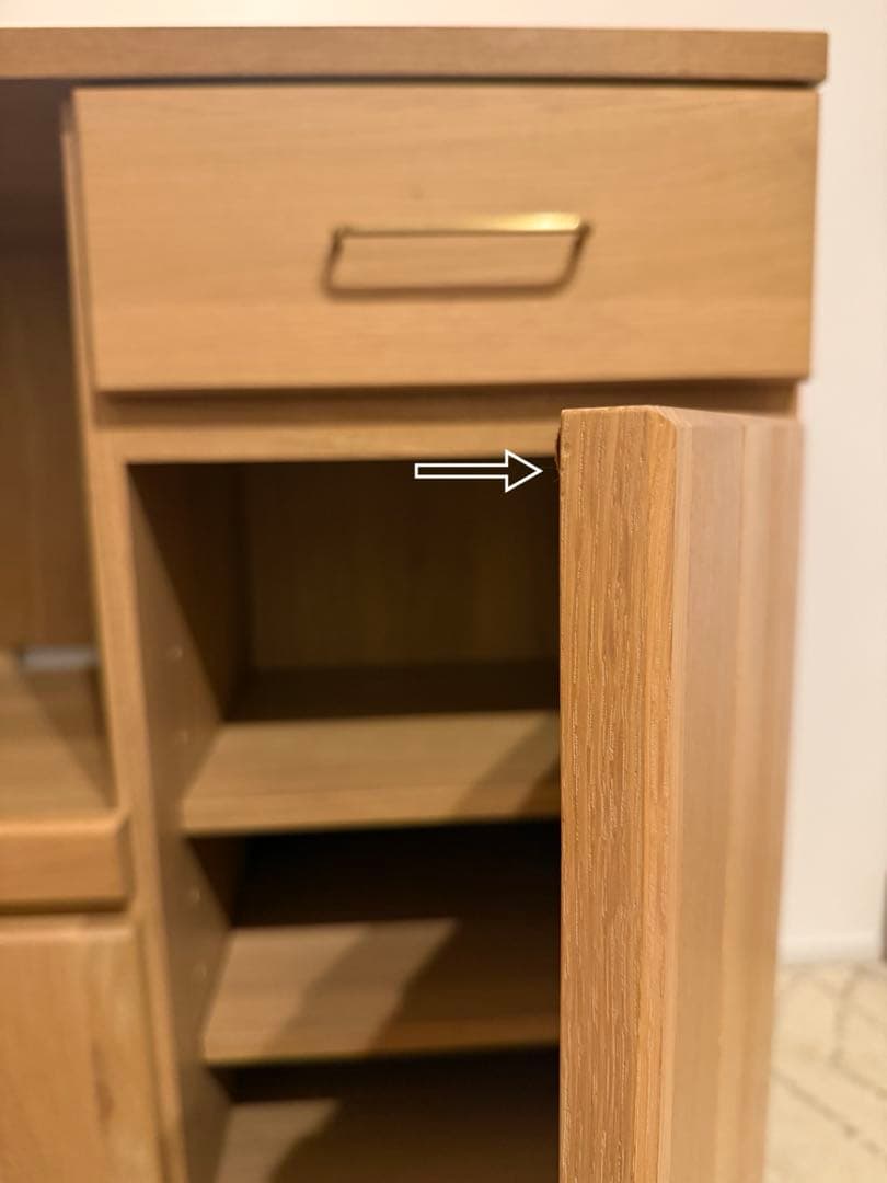 【みお】unico FREDITフレディットW800 食器棚 家電収納棚