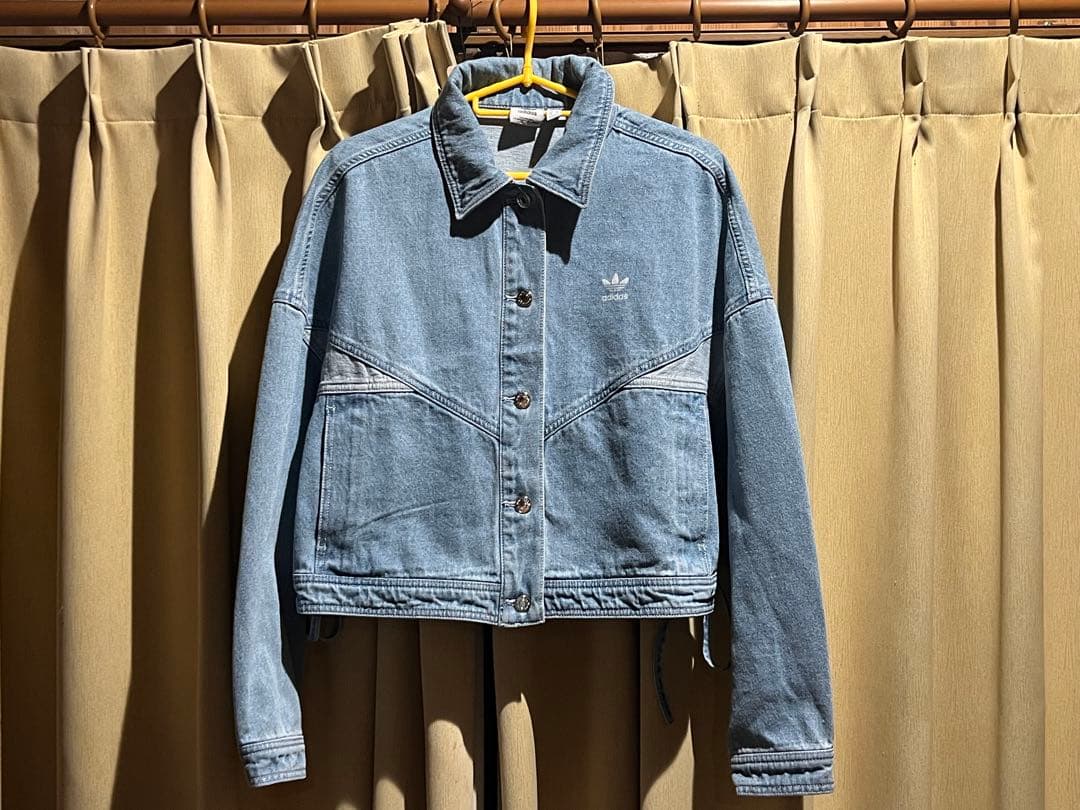 adidasデニムジャケットショート丈　adidasoriginals M