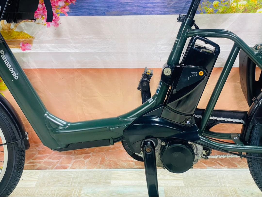 ⭐️新品バッテリー⭐️ギュットアニーズ！パナソニック子供乗せ電動自転車Y3090