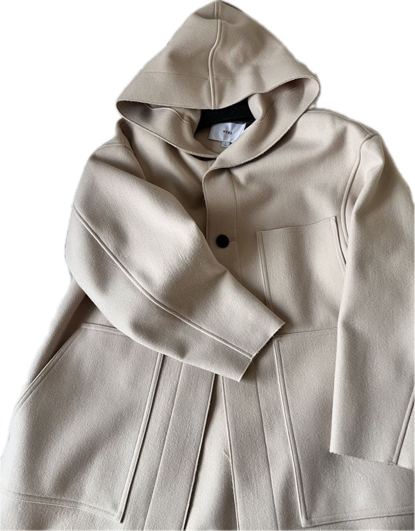 abcdefg様 ハイク フーデットコート 1 クリーム