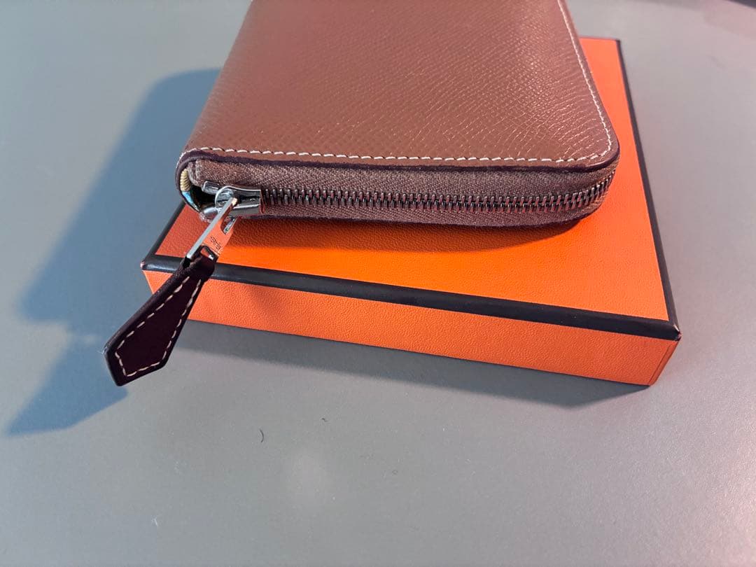 エルメス　シルクインコンパクト　ゴールド/セサミ　gold sesame