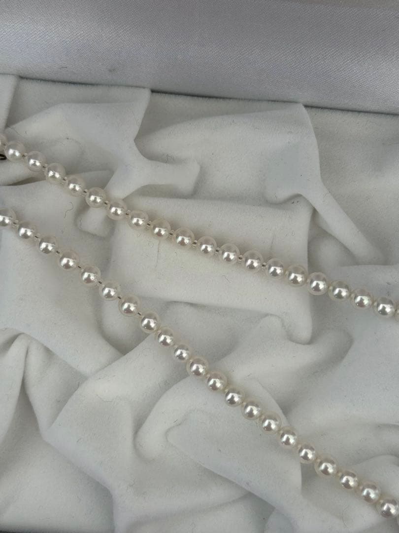 専用！高品質アコヤベビーパールネックレスオーロラロゼ4.5-5mm最強テリー