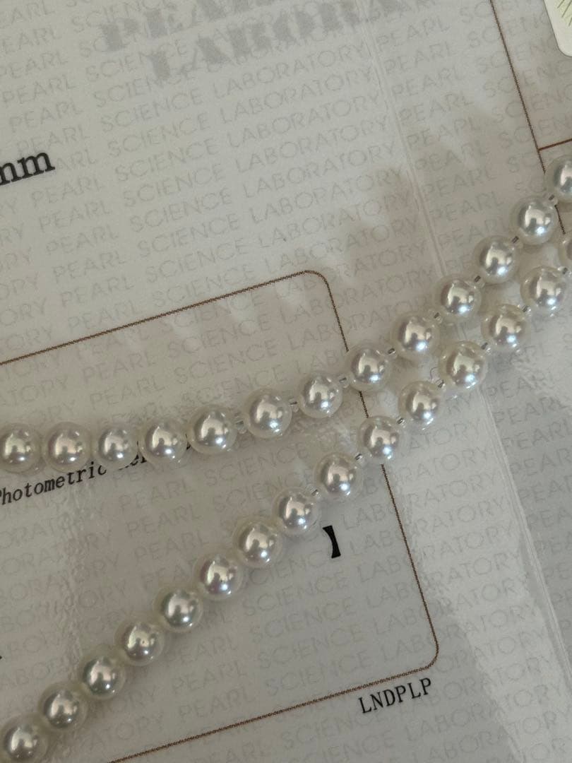 専用！高品質アコヤベビーパールネックレスオーロラロゼ4.5-5mm最強テリー