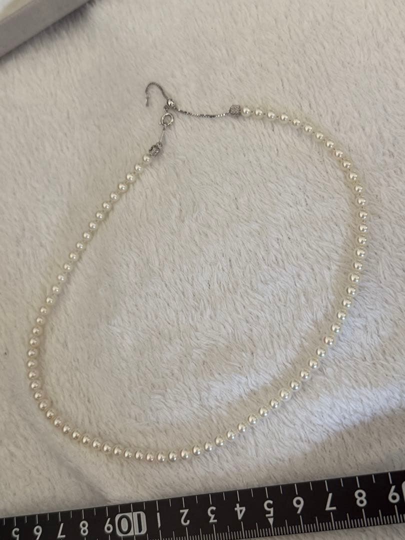 専用！高品質アコヤベビーパールネックレスオーロラロゼ4.5-5mm最強テリー