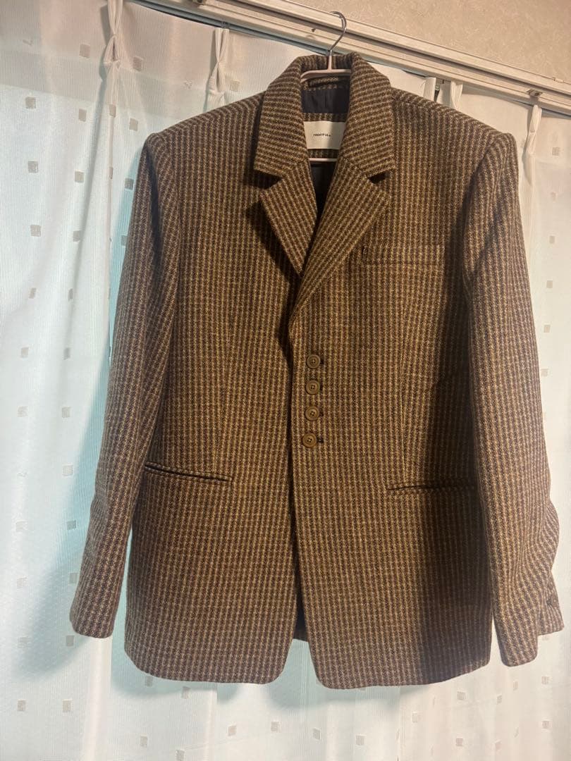 永野芽郁さん着用♡ Wool100% Check Jacket トゥデイフル