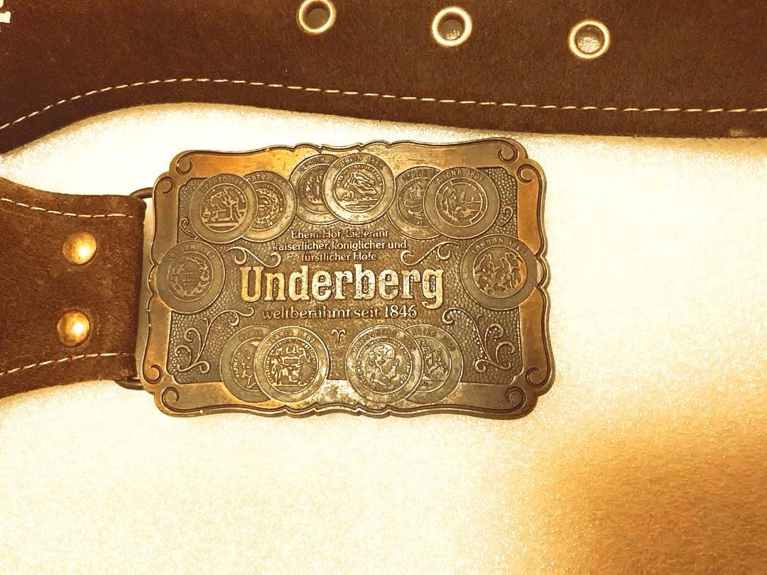 【非売品】Underberg ／ウンダーベルグ レザーガンベルト ディスプレイ用