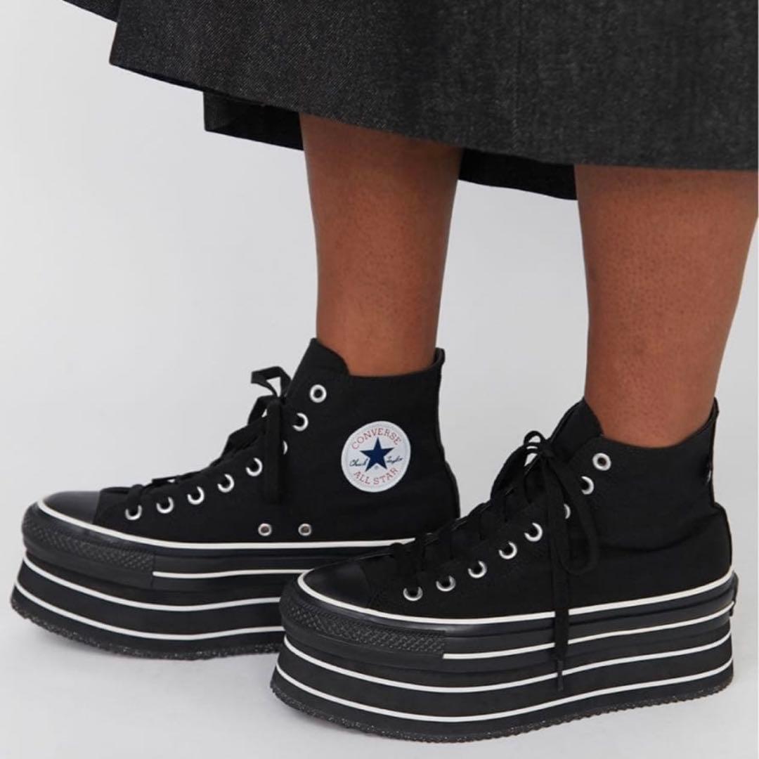 【新品未使用】 CONVERSE ×PAMEO POSE 厚底 23.5
