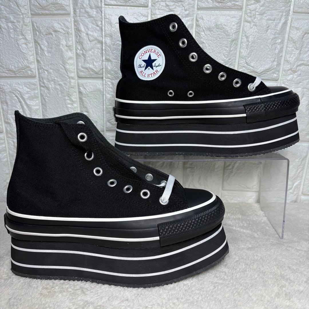 【新品未使用】 CONVERSE ×PAMEO POSE 厚底 23.5