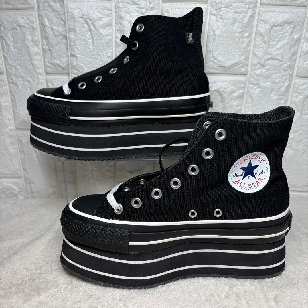 【新品未使用】 CONVERSE ×PAMEO POSE 厚底 23.5