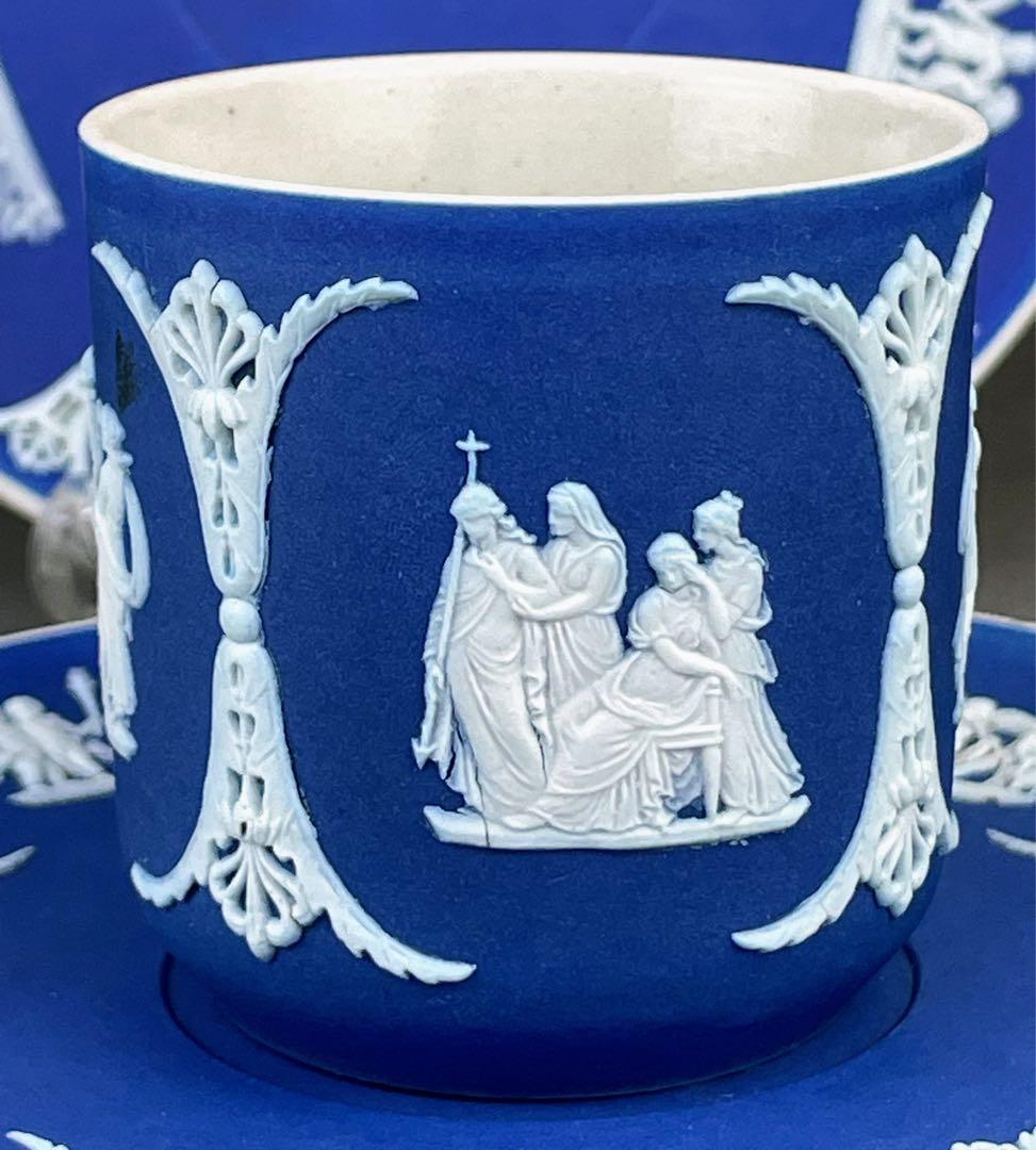 【希少】アンティーク オールドウェッジウッド ジャスパーウェア カップ ソーサー