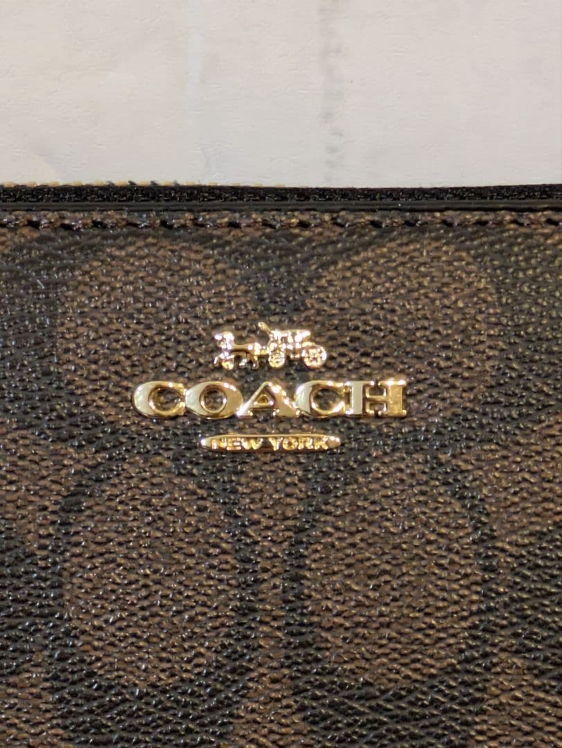 新品♥未使用 COACH C4452 IMAA8 長財布 ブラウン×ブラック
