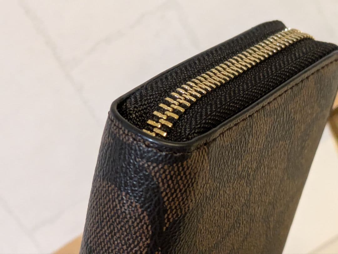 新品♥未使用 COACH C4452 IMAA8 長財布 ブラウン×ブラック