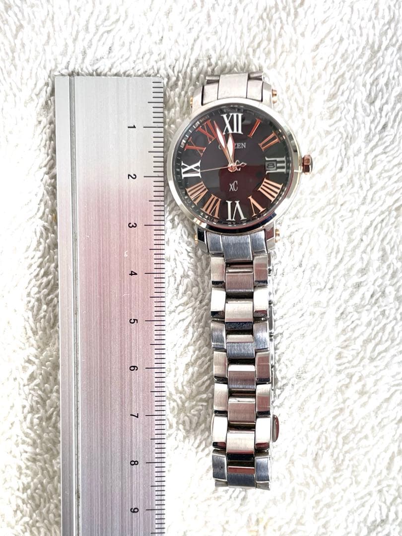 美品希少❣クロッシー xC H010 電波ソーラー ブラック文字盤 稼働品