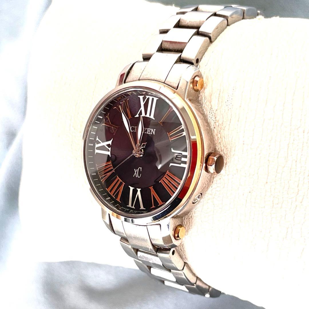 美品希少❣クロッシー xC H010 電波ソーラー ブラック文字盤 稼働品