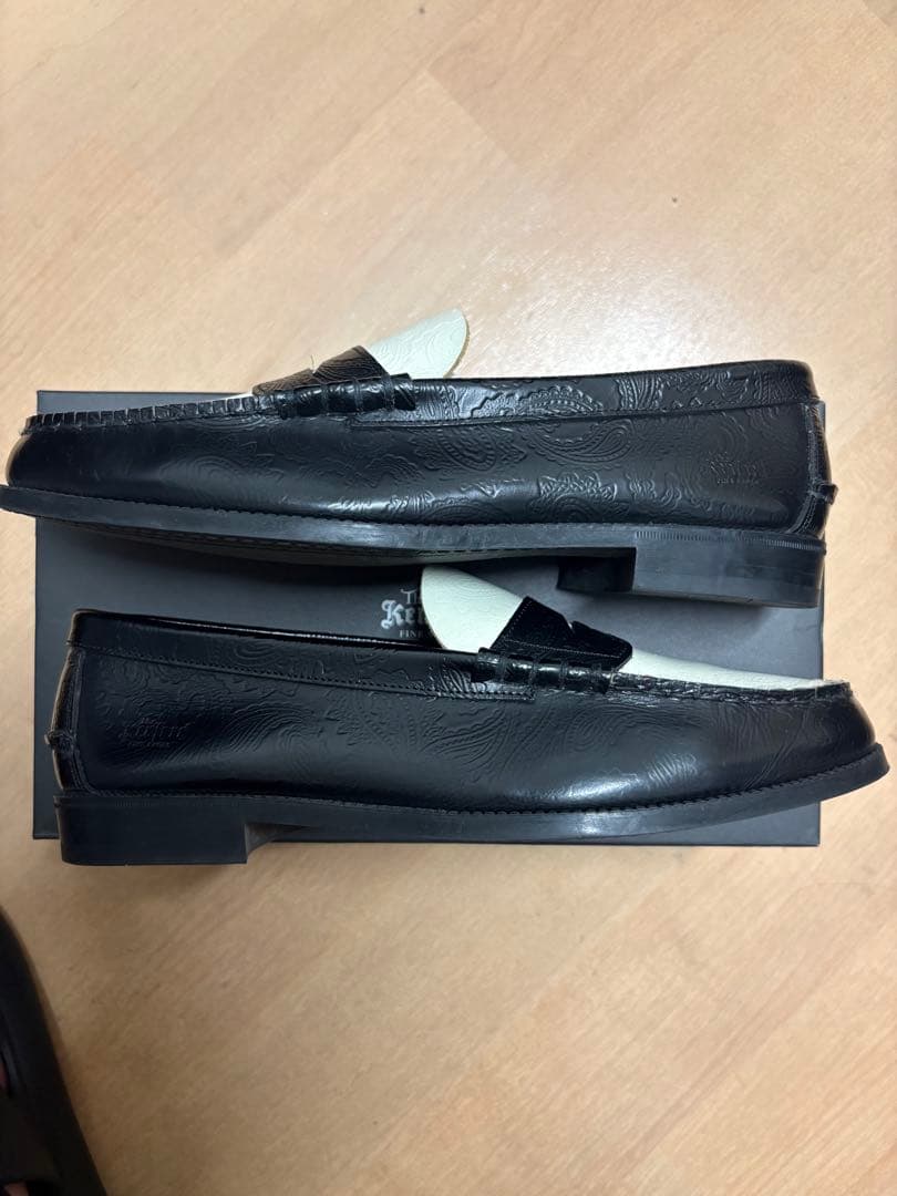 Kenford 革靴 ローファー ペイズリー