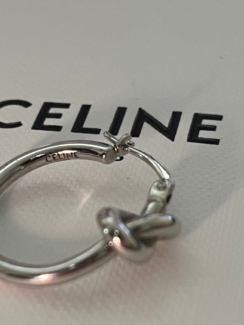 CELINE ノットフープピアス　片耳