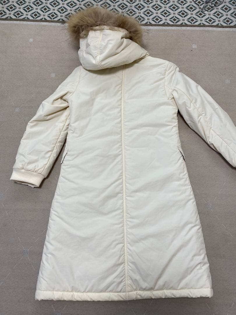 バーバリーロンドン　ロングジャケット　コート　ファー付き　フード　ノバチェック柄