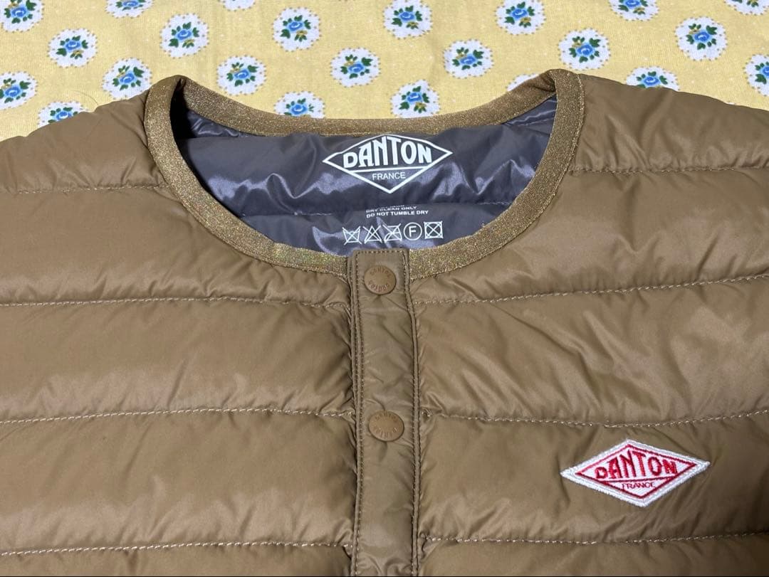 ダントン DANTON インナーダウンベスト ブラウン 34