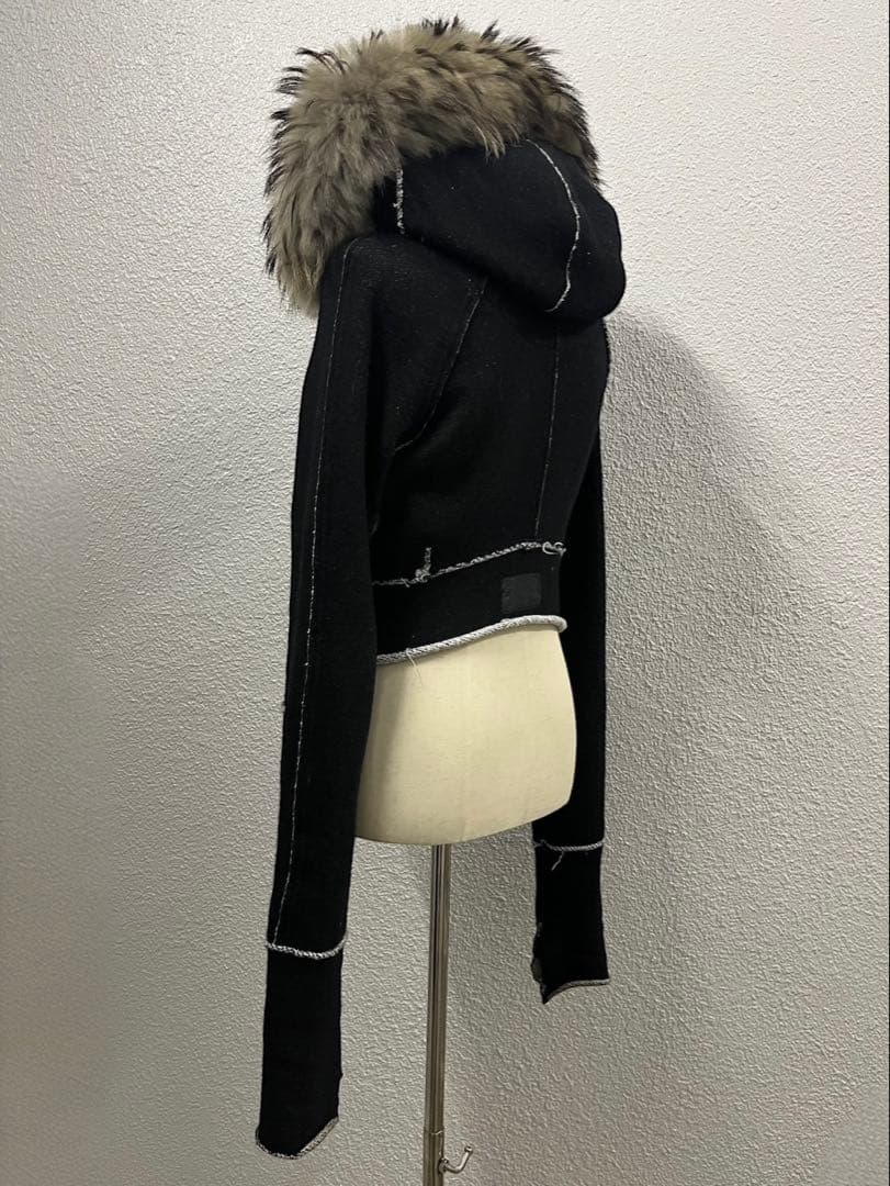 ジャケット・アウター lgb raccoon fur hoodie