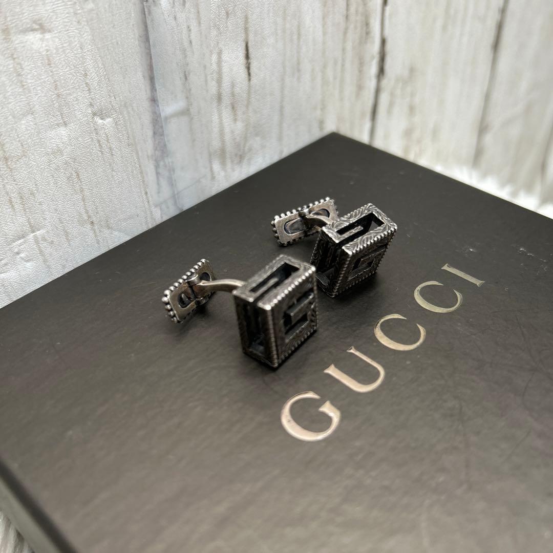GUCCI Gキューブ カフリンクス　アクセサリー　 ネクタイピン・カフス