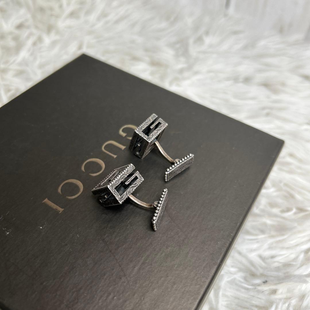 GUCCI Gキューブ カフリンクス　アクセサリー　 ネクタイピン・カフス