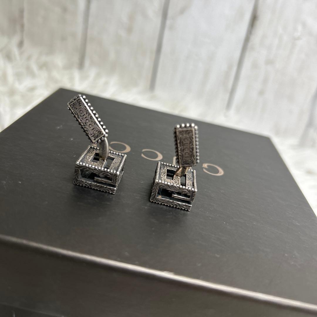 GUCCI Gキューブ カフリンクス　アクセサリー　 ネクタイピン・カフス