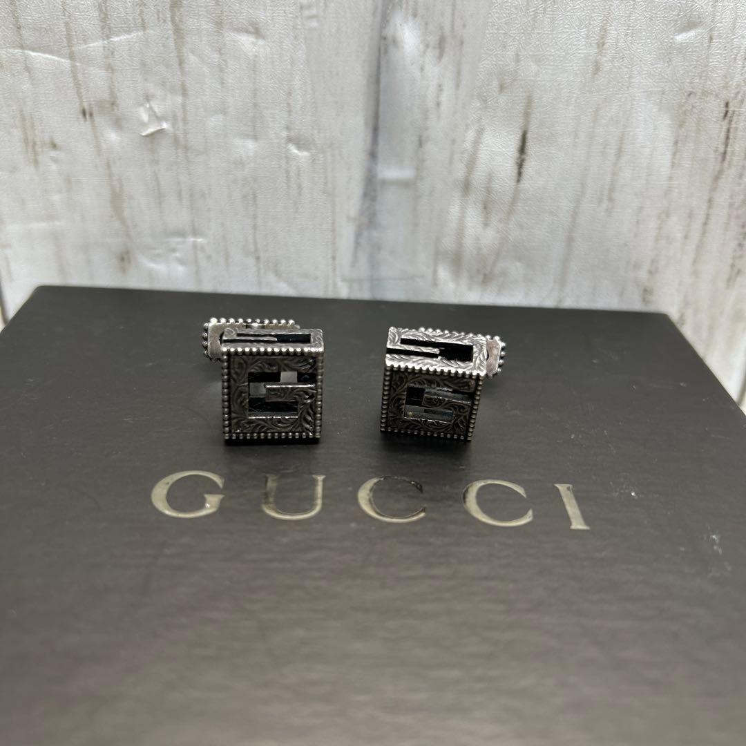 GUCCI Gキューブ カフリンクス　アクセサリー　 ネクタイピン・カフス