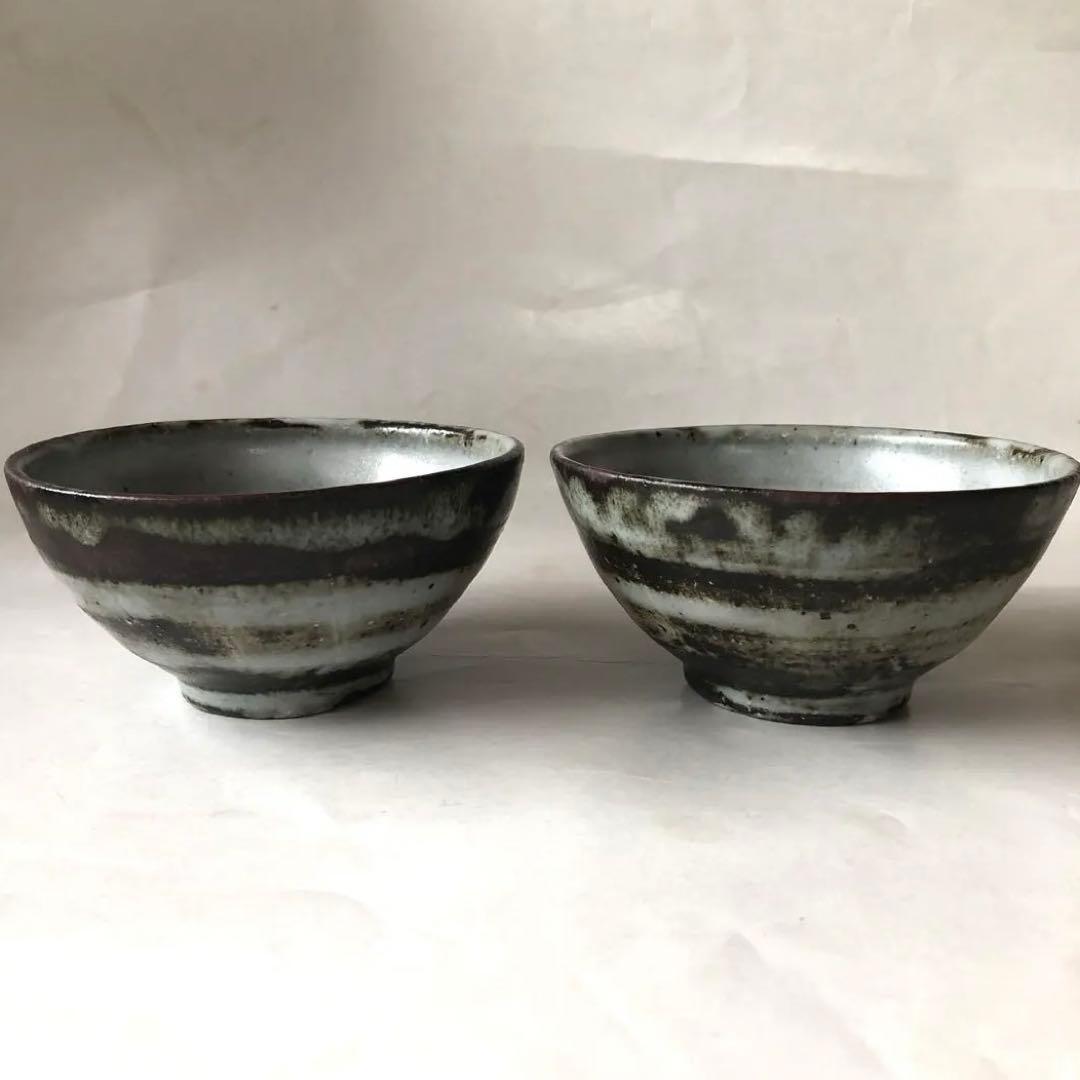 小野哲平　鉄化粧　飯碗　セット