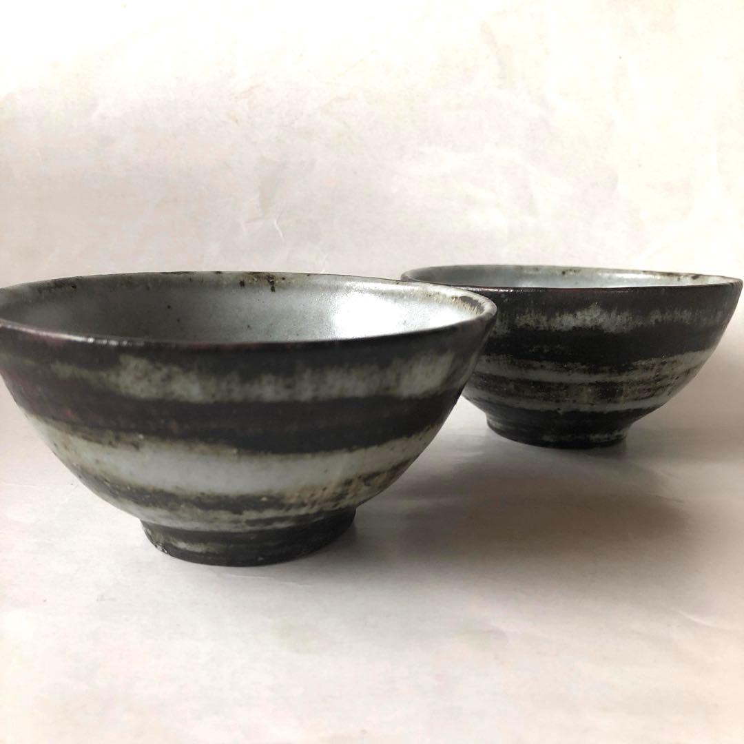 小野哲平　鉄化粧　飯碗　セット