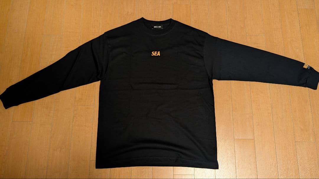 【未使用】WIND AND SEA ブラック 長袖 スモールロゴ Lサイズ