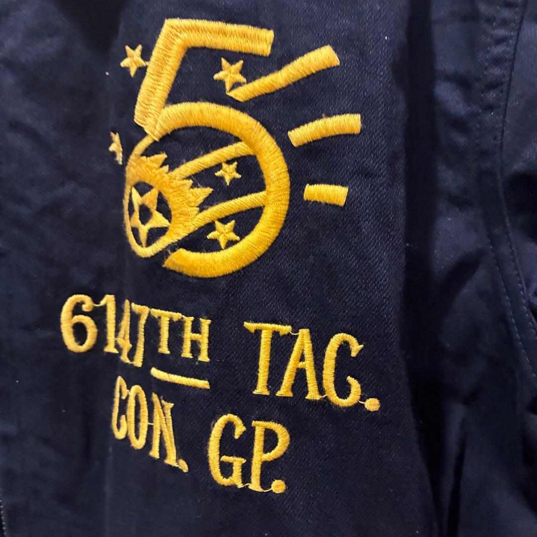 1960s 朝鮮戦争 復刻 スーベニアジャケット モスキート部隊 濃紺 XXL