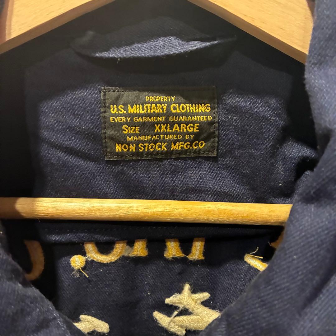 1960s 朝鮮戦争 復刻 スーベニアジャケット モスキート部隊 濃紺 XXL