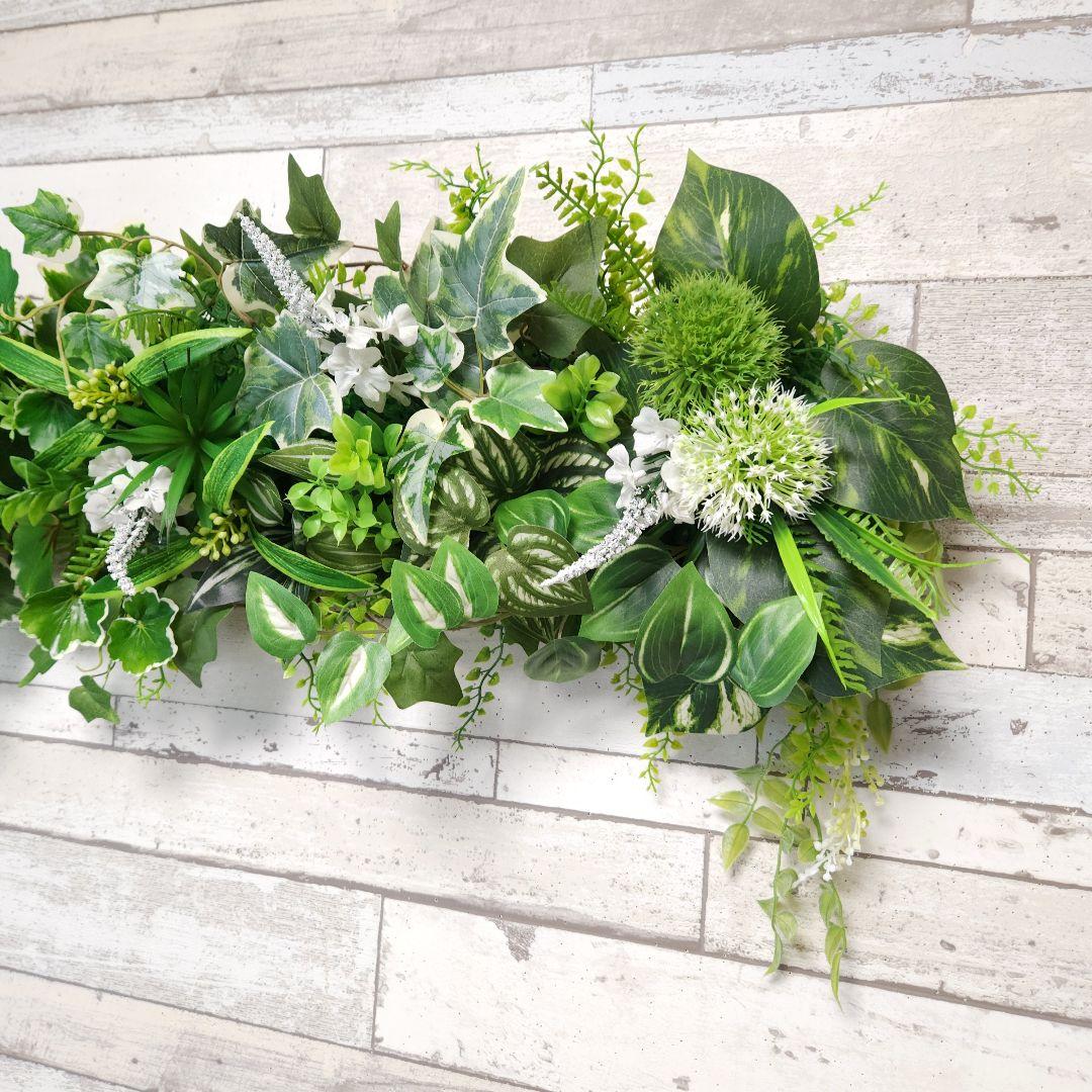 大型☆フェイクグリーンの壁飾り2個セット2024No.280(ウォールグリーン)