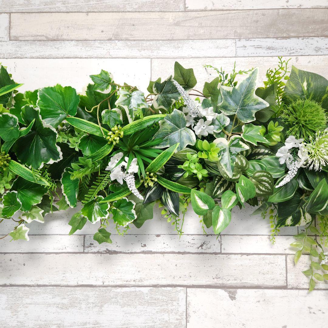 大型☆フェイクグリーンの壁飾り2個セット2024No.280(ウォールグリーン)