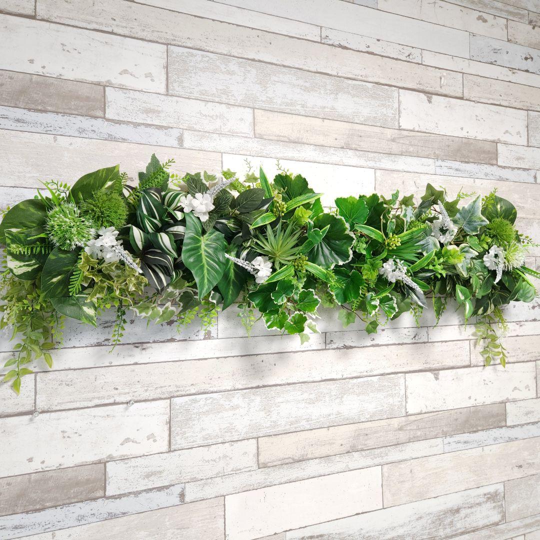 大型☆フェイクグリーンの壁飾り2個セット2024No.280(ウォールグリーン)