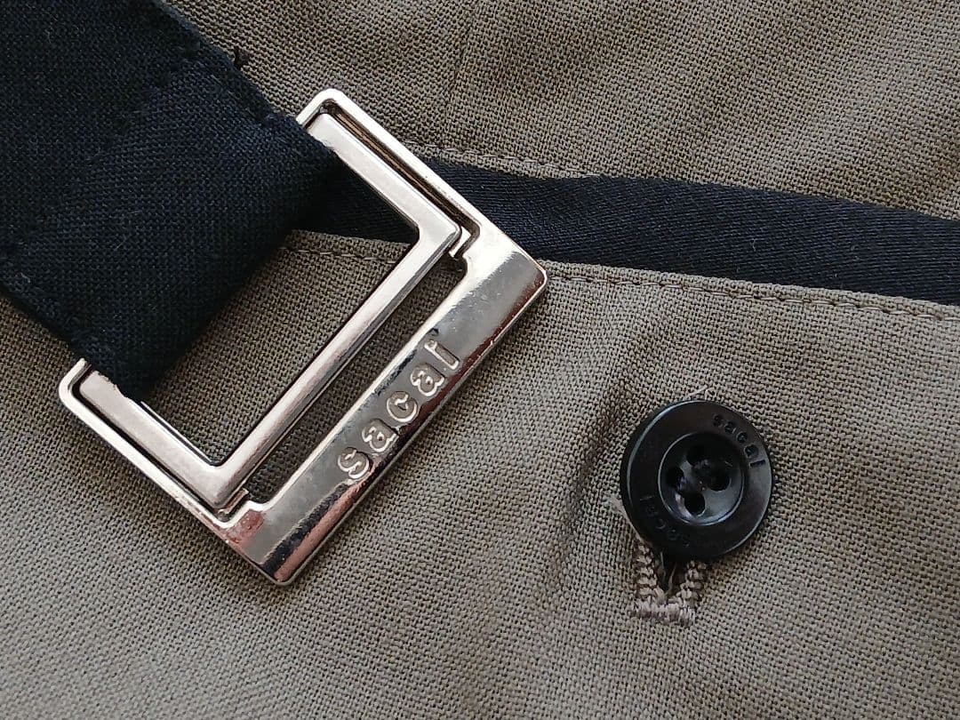 sacai サカイ21AW Suiting Pants ベルテッドパンツ　3