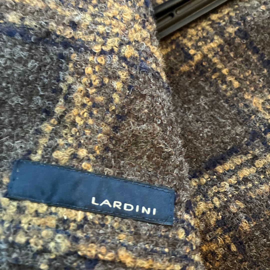 LARDINI チェック柄 テーラードジャケット 46 ラルディーニ