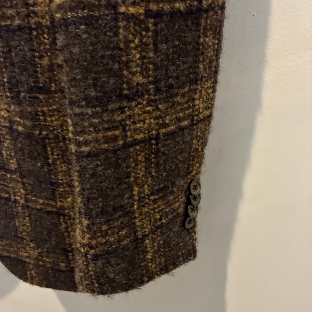 LARDINI チェック柄 テーラードジャケット 46 ラルディーニ