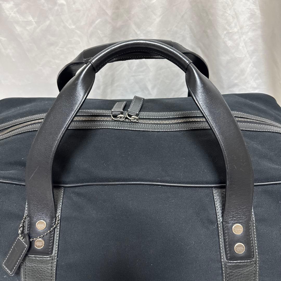 COACH コーチ　牛革　キャンバス　ボストンバック　旅行バック　2wayバック