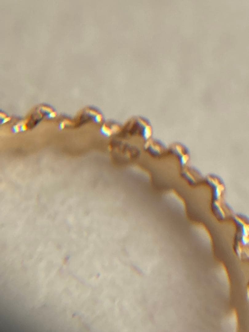 アガット　k10 k18 バブル　フープピアス