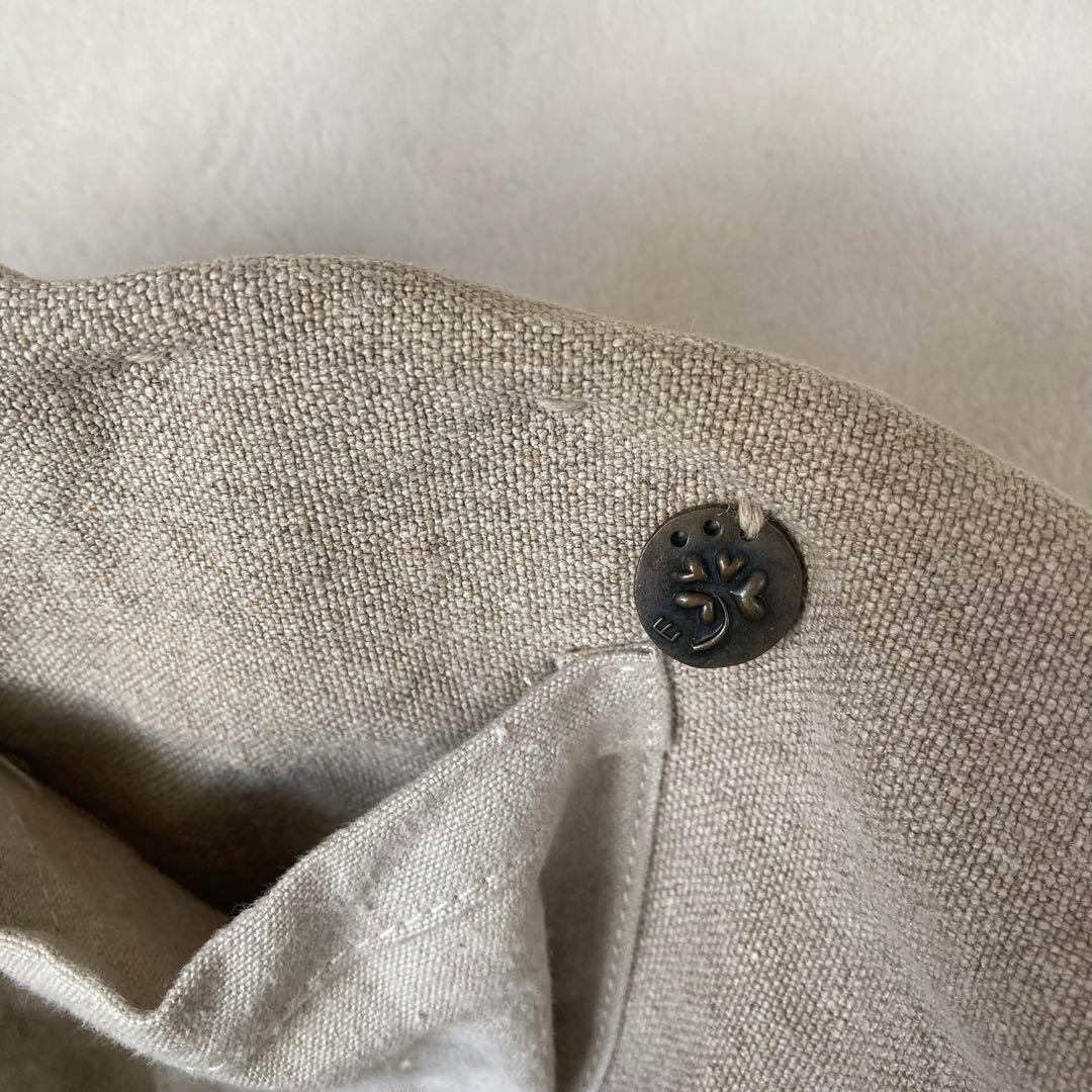 ebagos エバゴス かごバッグ ブラウン レザー 紅藤 ワンハンドル